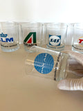 Vintage Airlines Glasses Pan Am TWA SAS KLM - Southern Vintage Wares