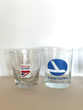Vintage Airlines Low Ball Glasses - Pan Am, Eastern, Sabina, British Airways - TWA Glasses - Southern Vintage Wares