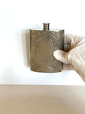 Vintage Floral Embossed Flask 1940s - Southern Vintage Wares