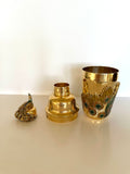Vintage Jeweled Peacock Cocktail Shaker St Johns - Southern Vintage Wares