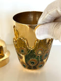 Vintage Jeweled Peacock Cocktail Shaker St Johns - Southern Vintage Wares