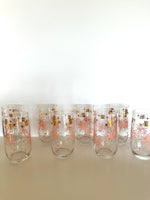 Mid Century Atomic Pink & Gold Glasses