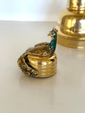 Vintage Jeweled Peacock Cocktail Shaker St Johns - Southern Vintage Wares