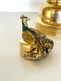 Vintage Jeweled Peacock Cocktail Shaker St Johns - Southern Vintage Wares