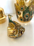 Vintage Jeweled Peacock Cocktail Shaker St Johns - Southern Vintage Wares
