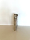 Heavy Vintage Silver-Plated Flask, Floral Embossing - Southern Vintage Wares