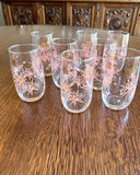 Mid Century Atomic Pink & Gold Glasses