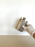 Heavy Vintage Silver-Plated Flask, Floral Embossing - Southern Vintage Wares
