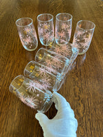 Mid Century Atomic Pink & Gold Glasses