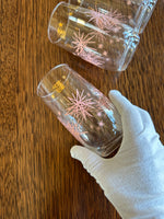 Mid Century Atomic Pink & Gold Glasses