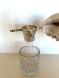 Vintage Rollover Jigger, Inca Aztec Cat Design - Southern Vintage Wares