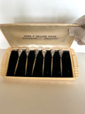 Silver Cocktail Picks in original box vintage - Southern Vintage Wares