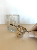 Vintage Rollover Jigger, Inca Aztec Cat Design - Southern Vintage Wares