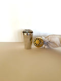 Art Deco Single Serve Cocktail Shaker, Cocktail Recipes Dial Lid - Southern Vintage Wares