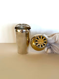 Art Deco Single Serve Cocktail Shaker, Cocktail Recipes Dial Lid - Southern Vintage Wares