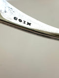 Vintage Coin Silver Cocktail Spoon, Art Deco Design