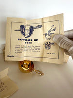 Rare Napier 24K Gold Bottoms Up Jigger (new old stock)