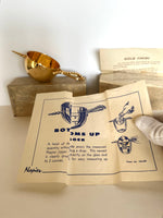 Rare Napier 24K Gold Bottoms Up Jigger (new old stock)