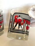 Pair of Bottoms Up Glasses by Cera, Very Rare Pattern, 1960s - Southern Vintage Wares
