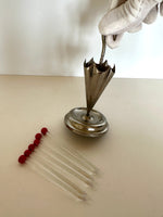 Cherry Cocktail Picks Umbrella Holder Set Art Deco
