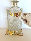 Vintage Napier Decanter Tags Gold-Plated (Gin, Bourbon, Vodka) - Southern Vintage Wares
