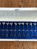 Sterling Silver Rooster Cocktail Picks 1930s - Southern Vintage Wares