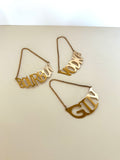 Vintage Napier Decanter Tags Gold-Plated (Gin, Bourbon, Vodka) - Southern Vintage Wares