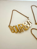 Vintage Napier Decanter Tags Gold-Plated (Gin, Bourbon, Vodka) - Southern Vintage Wares