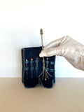 Sterling Silver Retractable Swizzle Sticks 1950s - Southern Vintage Wares