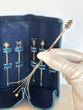 Sterling Silver Retractable Swizzle Sticks 1950s - Southern Vintage Wares