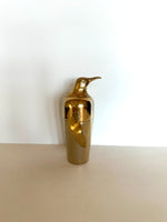 Rare Gold Napier Penguin Cocktail Shaker 1930s
