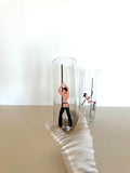 Pair of Libbey Risque Pole Dancer Glasses - Southern Vintage Wares