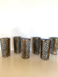 Culver Leopard Print Glasses Mid Century - Southern Vintage Wares
