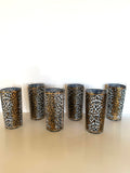 Culver Leopard Print Glasses Mid Century - Southern Vintage Wares