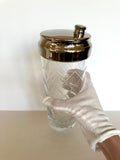 Vintage Heavy Cut Glass Cocktail Shaker - Southern Vintage Wares