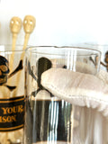 Georges Briard Name Your Poison Glasses, (7-Piece Set) - Southern Vintage Wares