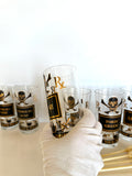 Georges Briard Name Your Poison Glasses, (7-Piece Set) - Southern Vintage Wares