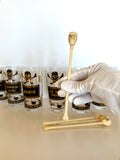 Georges Briard Name Your Poison Glasses, (7-Piece Set) - Southern Vintage Wares