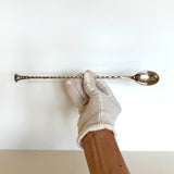 Christofle 11" Cocktail Muddler Spoon Art Deco - Southern Vintage Wares