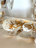 Mid Century Cotton Boll Pitcher Glasses Set, 5-Pieces