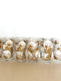 Mid Century Cotton Boll Glasses, Set #1