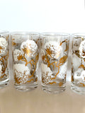 Mid Century Cotton Boll Glasses, Set #1