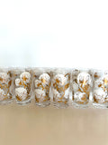 Mid Century Cotton Boll Glasses, Set #1