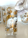 Mid Century Cotton Boll Glasses, Set #1