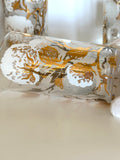 Mid Century Cotton Boll Glasses, Set #1