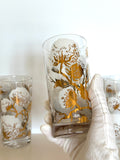 Mid Century Cotton Boll Glasses, Set #1