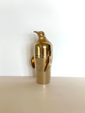 Rare Gold Napier Penguin Cocktail Shaker 1930s