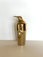 Rare Gold Napier Penguin Cocktail Shaker 1930s
