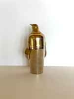 Rare Gold Napier Penguin Cocktail Shaker 1930s