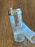 Vintage Heavy Cut Glass Cocktail Shaker - Southern Vintage Wares